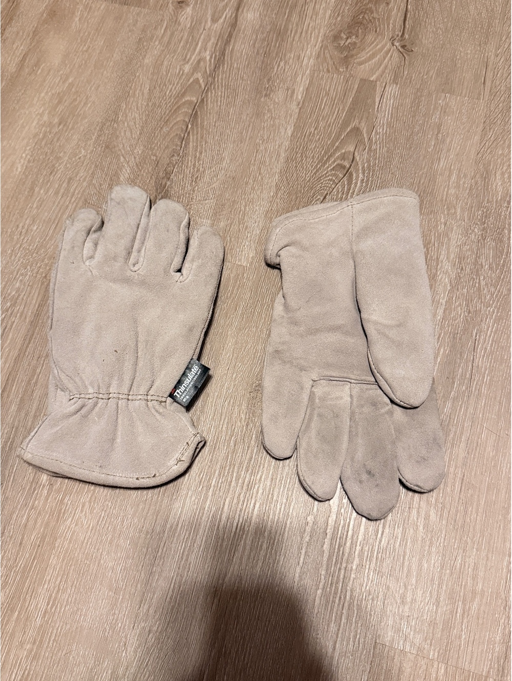 Wells Lamont Large Leather Work Gloves with 3M Thinsulate Insulation